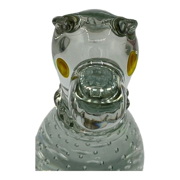 Vintage Art Circus Glass Dog Bear Clear Bullicante Paperweight Great Dane Ruffle - Picture 7 of 9